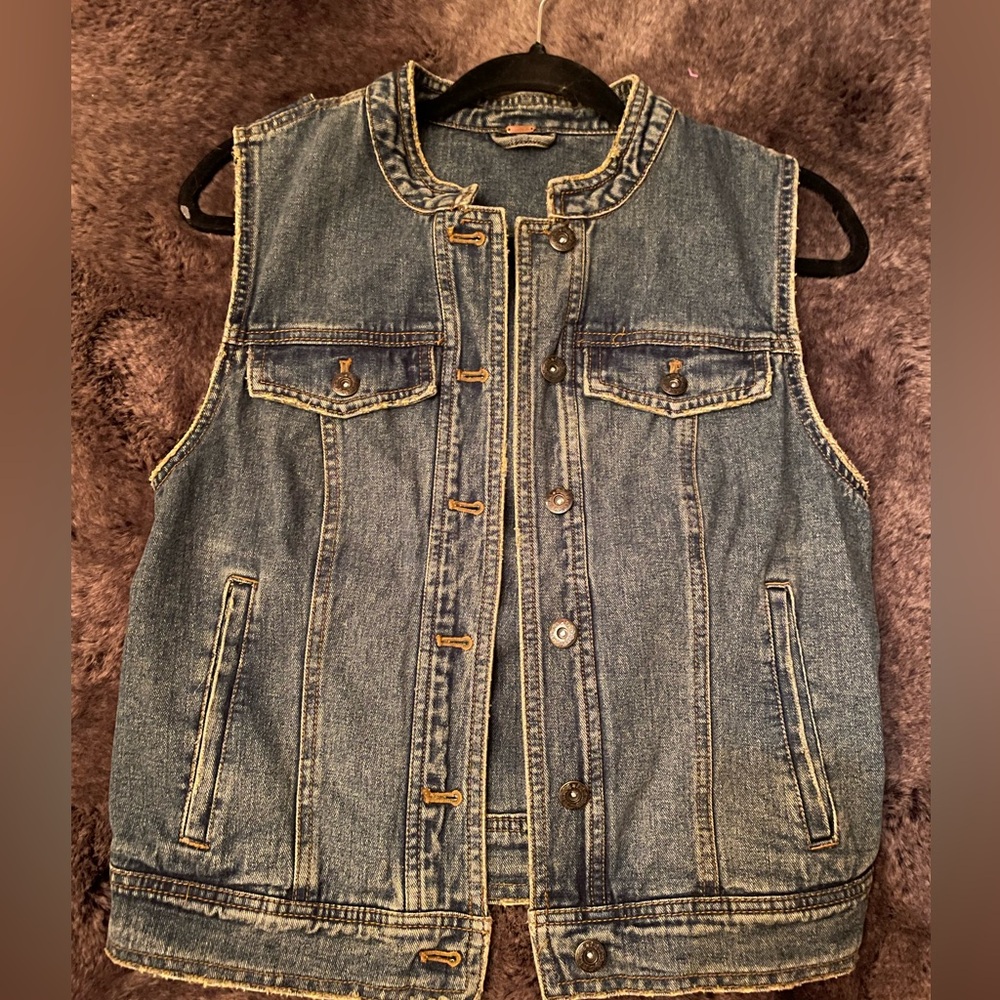Free people denim vest